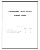 Three Hymns for Clarinet and Piano P.O.D. cover